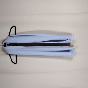 Calvin Klein Gray Viscose Preppy Business Casual Flowy Monogram Wrap Scarf